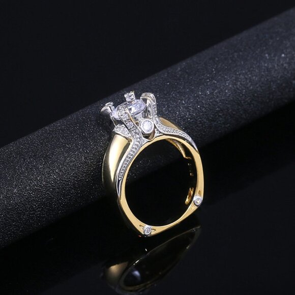 💍Noble Fashion Gemstone Cubic Zircon Chunky Rings for Women, INDN8217 - Picture 5 of 9